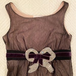 Corey Lynn Calter - Sheer Cocktail Dress with Bow